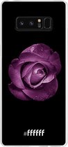 6F hoesje - geschikt voor Samsung Galaxy Note 8 -  Transparant TPU Case - Purple Rose #ffffff