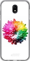 Samsung Galaxy J7 (2017) Hoesje Transparant TPU Case - Rainbow Pompon #ffffff
