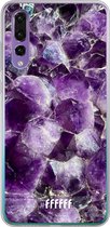 Huawei P30 Hoesje Transparant TPU Case - Purple Geode #ffffff