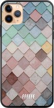 iPhone 11 Pro Max Hoesje TPU Case - Colour Tiles #ffffff