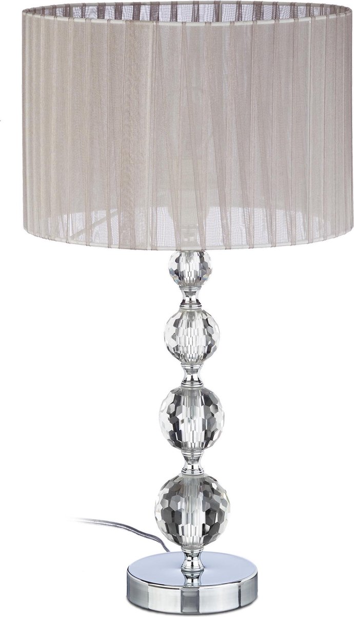 Relaxdays Lampe pour table, décorative, interrupteur, lumière