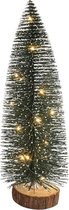 Snowflake Kerstboom 20cm 5xwarmled houten stand