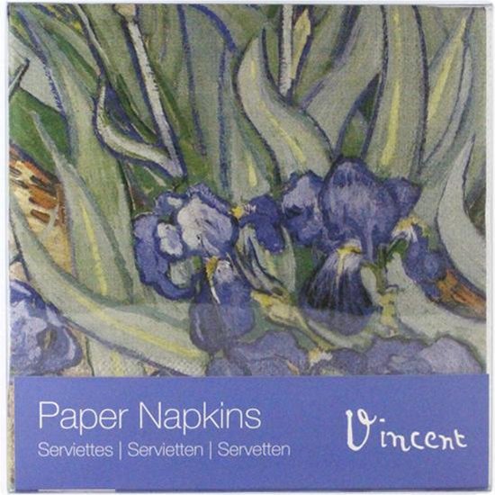 Papieren Servetten, Irissen, Van Gogh