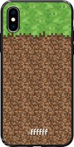 6F hoesje - geschikt voor iPhone Xs -  TPU Case - Minecraft - Grass #ffffff