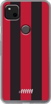 Google Pixel 4a Hoesje Transparant TPU Case - AC Milan #ffffff