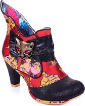 Irregular Choice Miaow Cat 70's Laarsjes Rood Zwart