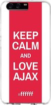 Huawei P10 Hoesje Transparant TPU Case - AFC Ajax Keep Calm