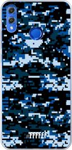 Honor 8X Hoesje Transparant TPU Case - Navy Camouflage #ffffff