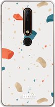 Nokia X6 (2018) Hoesje Transparant TPU Case - Terrazzo N°3 #ffffff