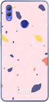 Honor Note 10 Hoesje Transparant TPU Case - Terrazzo N°8 #ffffff