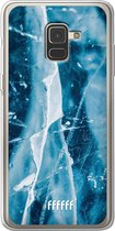Samsung Galaxy A8 (2018) Hoesje Transparant TPU Case - Cracked Ice #ffffff