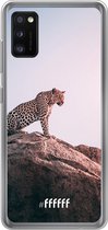 Samsung Galaxy A41 Hoesje Transparant TPU Case - Leopard #ffffff