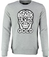 Black and gold sweater biglogos - Maat XXL