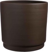 Mica Decorations Saar Ronde Pot - H37 x Ø38 cm - Terracotta - Bruin