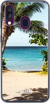 Samsung Galaxy A40 Hoesje Transparant TPU Case - Coconut View #ffffff