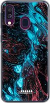 Samsung Galaxy A40 Hoesje Transparant TPU Case - River Fluid #ffffff