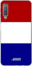 Samsung Galaxy A7 (2018) Hoesje Transparant TPU Case - Nederlandse vlag #ffffff