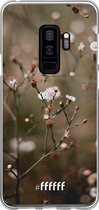 Samsung Galaxy S9 Plus Hoesje Transparant TPU Case - Flower Buds #ffffff
