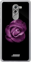 6F hoesje - geschikt voor Honor 6X -  Transparant TPU Case - Purple Rose #ffffff