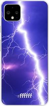 Google Pixel 4 XL Hoesje Transparant TPU Case - Thunderbolt #ffffff