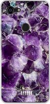Google Pixel 3 XL Hoesje Transparant TPU Case - Purple Geode #ffffff