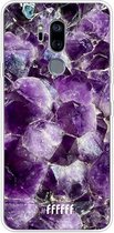LG G7 ThinQ Hoesje Transparant TPU Case - Purple Geode #ffffff