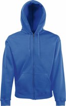 Fruit Of The Loom Heren Premium 70/30 Hooded Zip-Up Sweatshirt / Hoodie (Royaal Blauw)