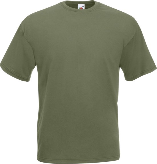 Fruit Of The Loom Heren Valueweight T-shirt met korte mouwen (Klassiek Olive)