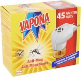 12x Vapona Anti-Mug Muggenstekker 45 nachten