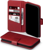 iPhone 12 Pro Max Bookcase hoesje - CaseBoutique - Effen Rood - Leer