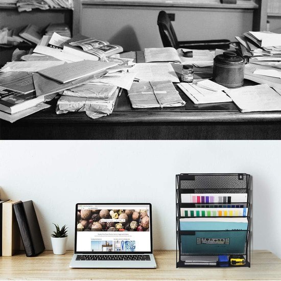 SUPEASY Bureau-organizer met 9 niveaus, met handgrepen