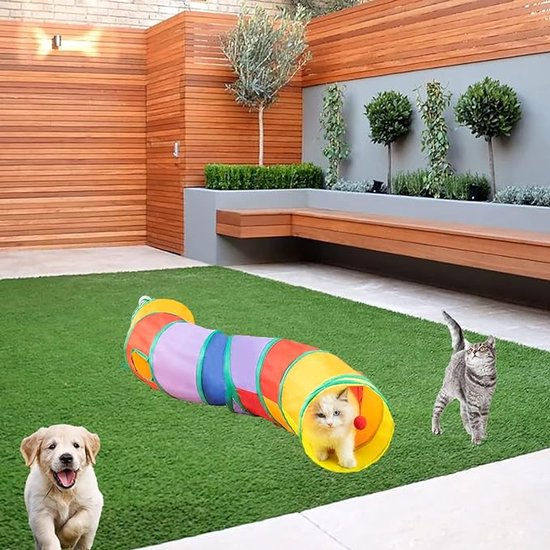 Origintek Kattentunnel, pluche kattentunnel bed, kattenspeelgoed