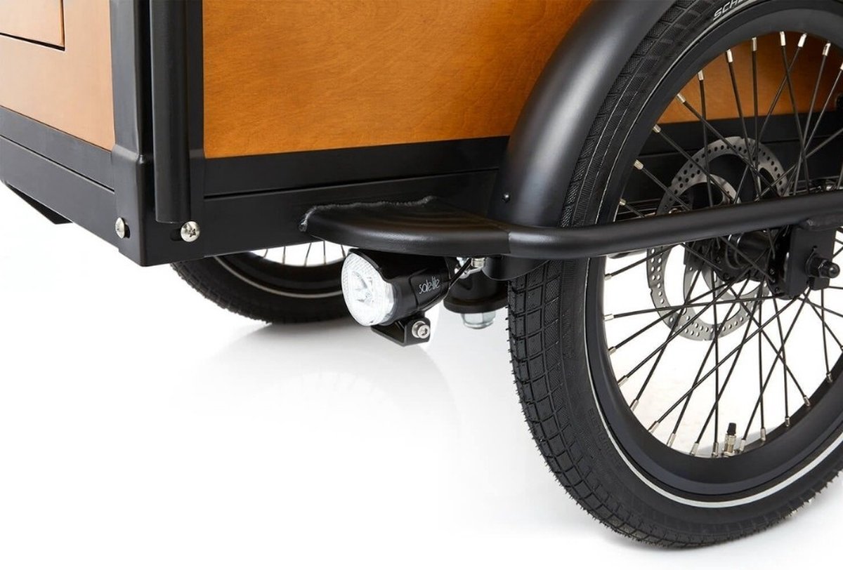 QIVELO CRUISE LUXE E-BAKFIETS MAT BLACK BROWN - qivelo