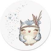 Cercle mural enfants chouette 120 cm / Forex