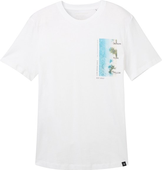 Tom Tailor T-shirt T Shirt Van Biologisch Katoen 1040985xx12 Mannen