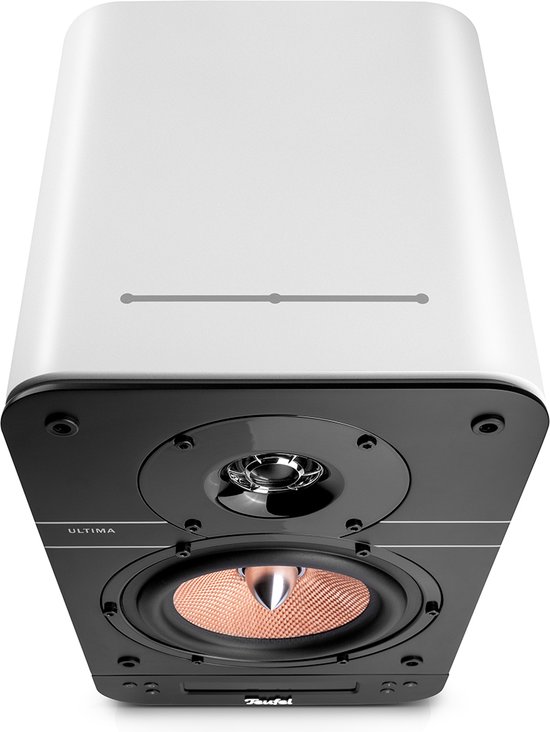 Teufel ULTIMA 25 ACTIVE - bluetooth boekenplankspeakers met geïntegreerde AV-ontvanger, Dolby Audio, DAB+ en FM-radio, bluetooth 5.0 aptX, HDMI ARC CEC, touchslider , pure white van Teufel — afbeelding 3