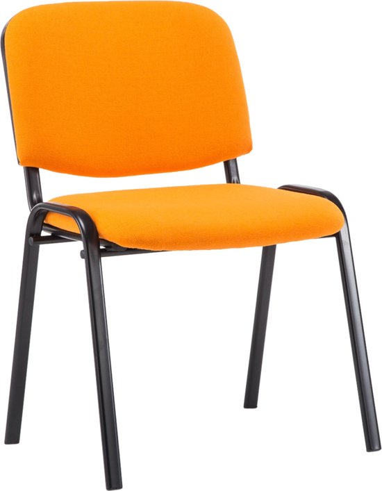 Chaise de salle à manger Clp Ken - Tissu - Orange