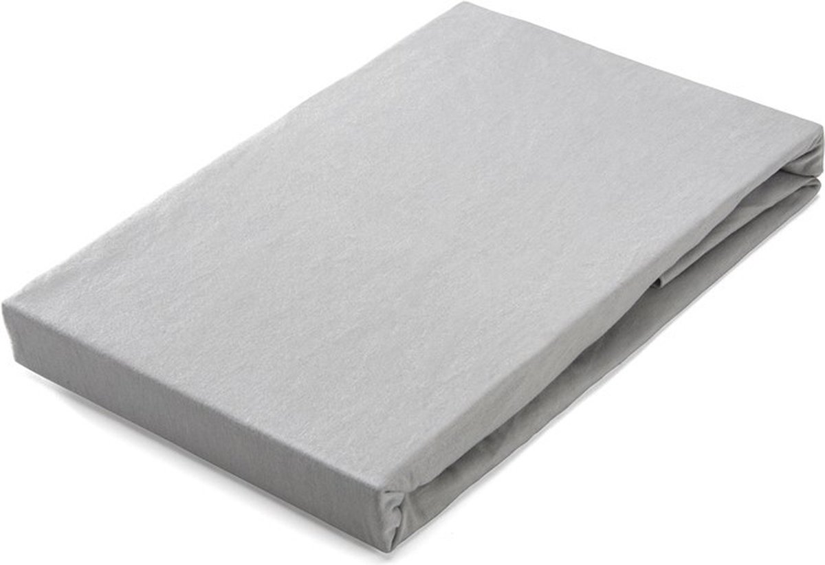 Walra Hoeslaken Jersey Stretch - 180x200/210 - 100% Katoen - Grijs