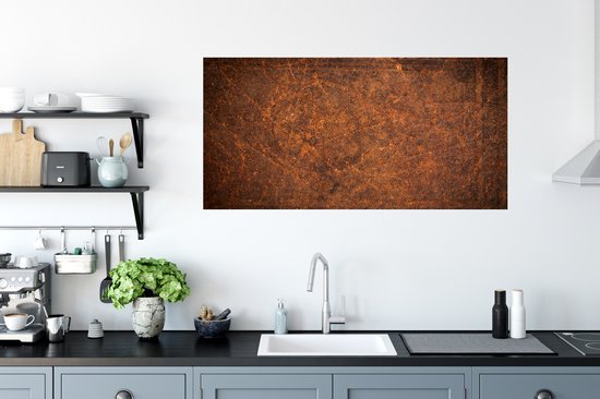 Stickers muraux - Film autocollant - Cuir - Structure - Marron - Oranje - 120x60 cm - Film adhésif - Stickers muraux chambre enfant - Papier peint autocollant - Papier peint autocollant - Film autocollant