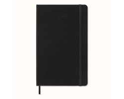 foto van Moleskine 12 Maanden Agenda - 2025 - Wekelijks Horizontaal - Large - Harde Kaft - Zwart