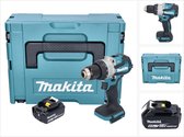 Makita DDF 489 G1J accuboormachine 18 V 73 Nm borstelloos + 1x oplaadbare accu 6.0 Ah + Makpac - zonder lader
