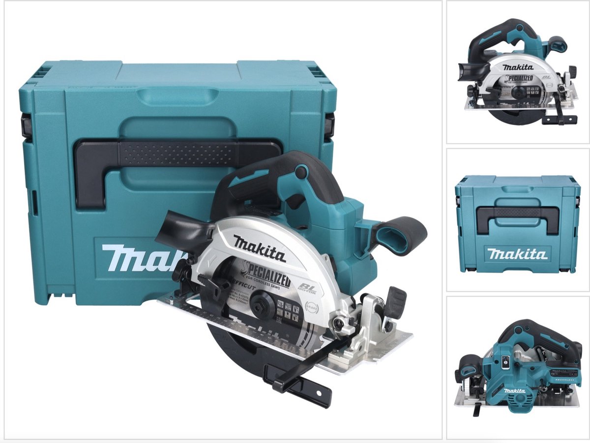 Makita DHS 661 ZJ accu-handcirkelzaag 18 V 165 mm borstelloos + Makpac - zonder accu, zonder oplader