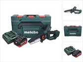 Scie à élaguer sans fil Metabo MS 18 LTX 15 18 V 15 cm 5 m/s + 1x batterie 5,5 Ah + chargeur + métaBOX