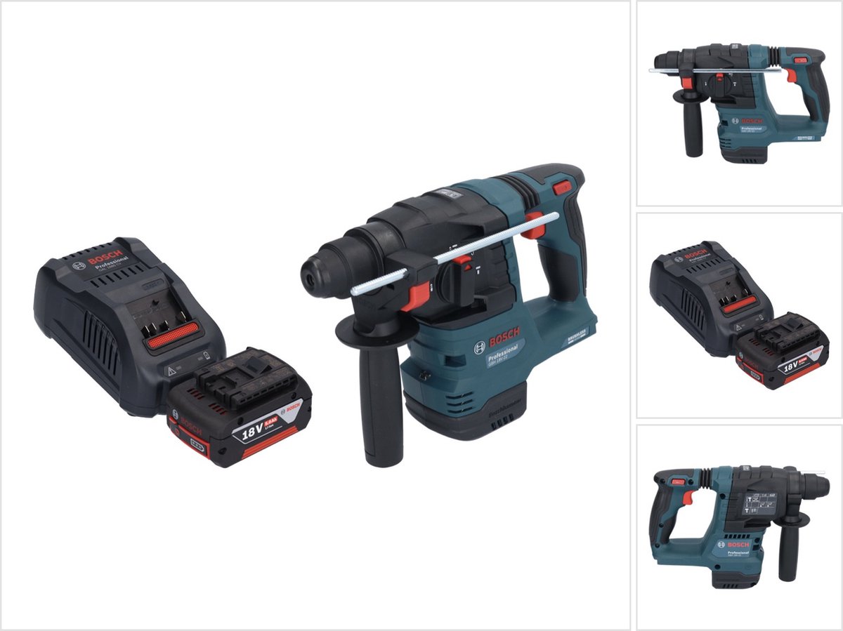 Bosch GBH 18V-22 Professionele accuklopboormachine 18 V 1,9 J SDS Plus Brushless + 1x oplaadbare accu 5,0 Ah + lader
