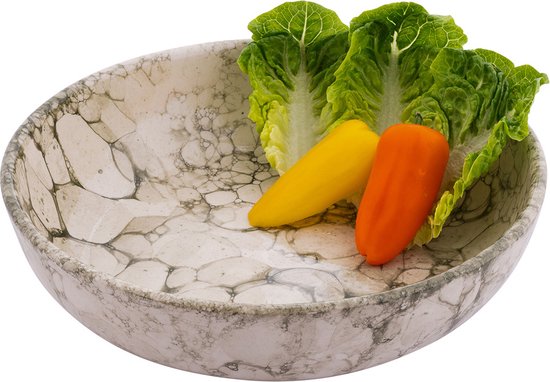 Bowls and Dishes Bol en Poterie Espuma | Bol | bol | Plateau à fruits | Saladier | Accessoire de maison 27 centimètres Ø - Vert - Astuce cadeau !