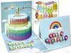 Gâteau arc-en-ciel Happy anniversaire