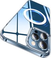 Phreeze Back Cover - Geschikt voor iPhone 12 Pro Max Hoesje - Ultra HD Transparant Case - Met Magneet Cirkel - Doorzichtige Cover - Magneet