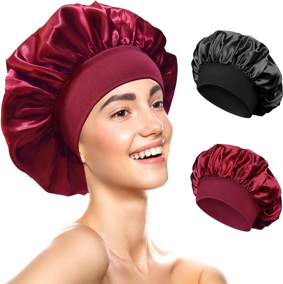 Goedkoopste Bonnet - slaapmuts - satijn