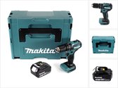 Makita DHP 483 M1J accu klopboormachine 18 V 40 Nm + 1x accu 4.0 Ah + Makpac - zonder lader