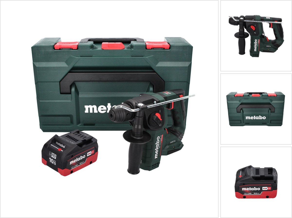 Metabo BH 18 LTX BL 16 accuboormachine 18 V 1,3 J SDS-plus Brushless + 1x accu 10,0 Ah + MetaBOX - zonder oplader